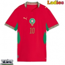 Morocco Brahim Diaz #10 Replica Home Shirt Ladies World Cup 2026 Short Sleeve